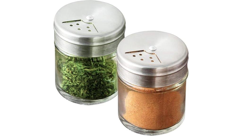 glass spice shaker set