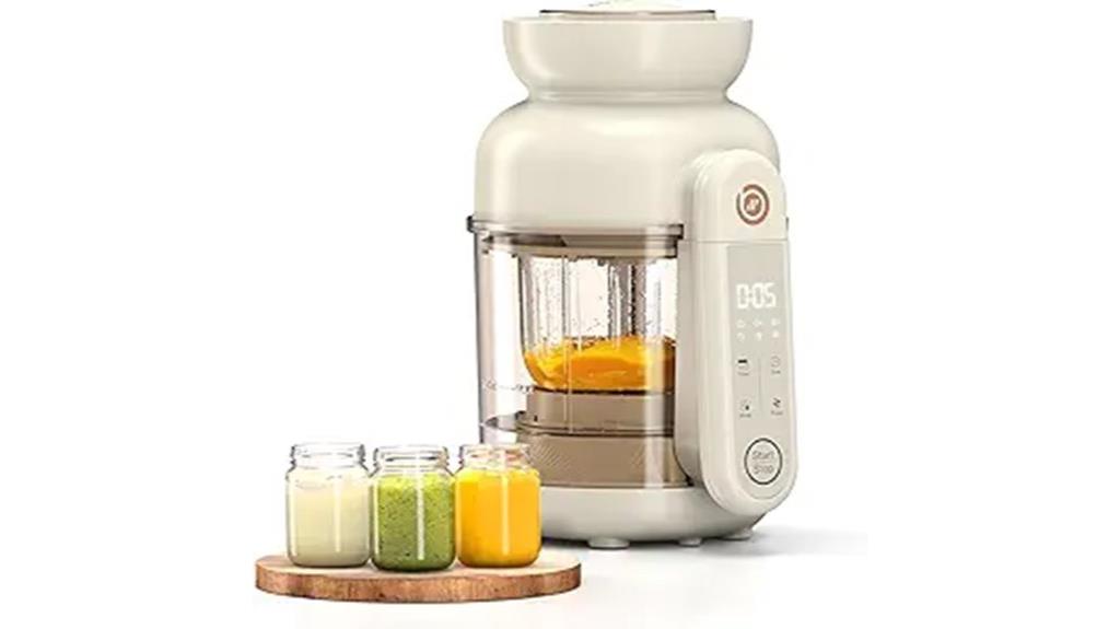 glass touchscreen baby food maker