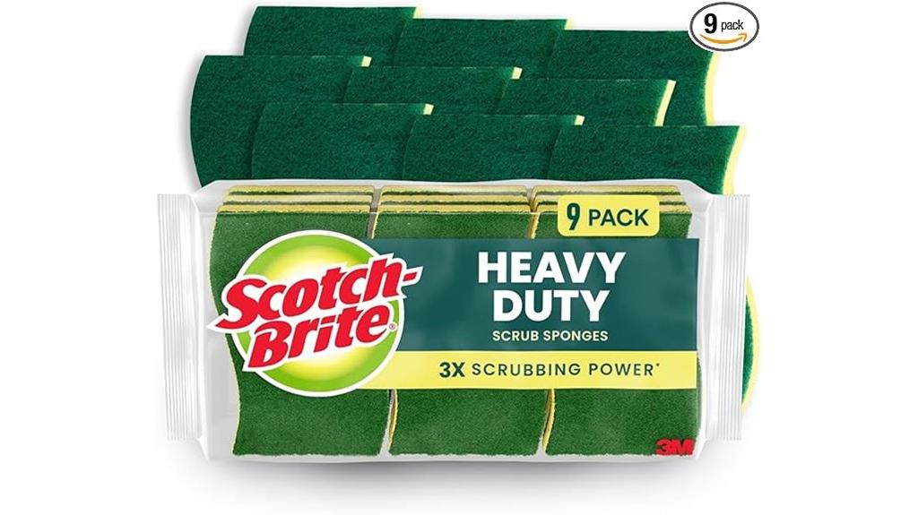 heavy duty scrub sponge pack