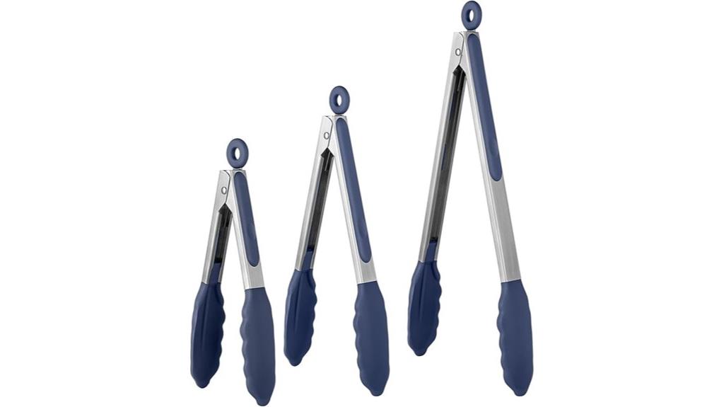 high temperature silicone tongs