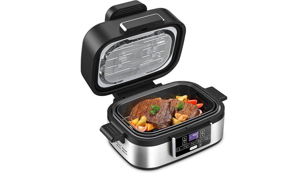 indoor grill with air fryer
