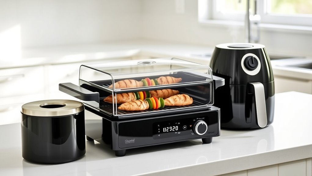 indoor grill with air fryer
