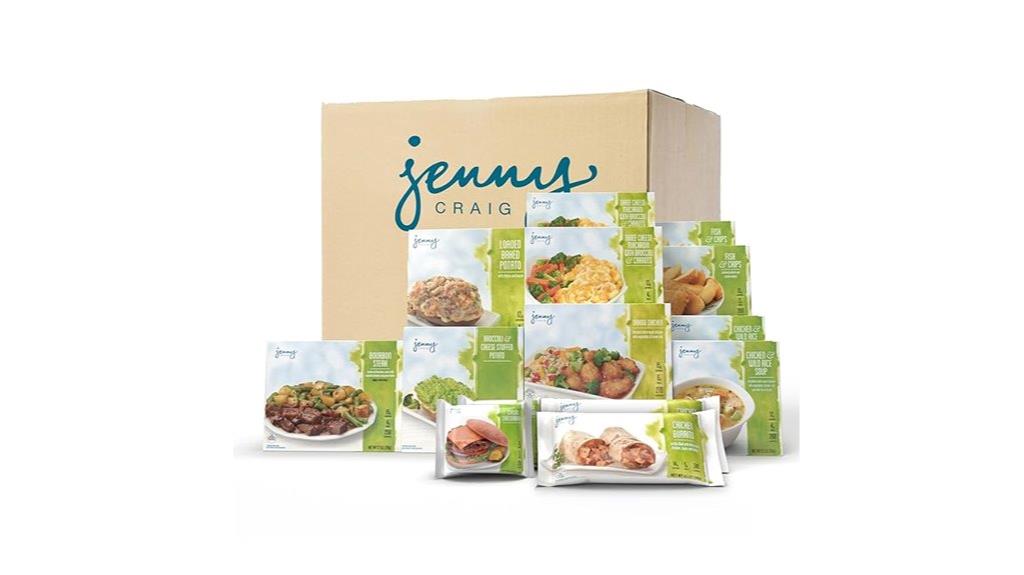 jenny craig frozen meal kit