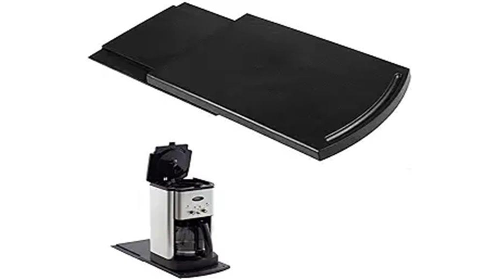 kitchen appliance sliding tray