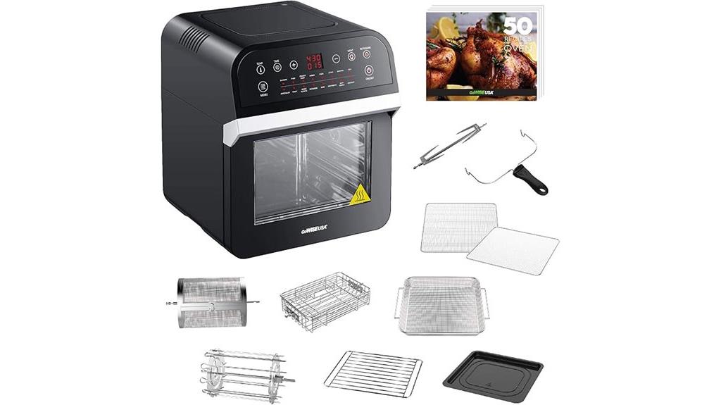 large 12 7 quart air fryer