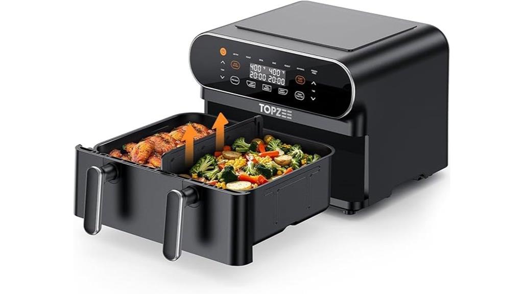 large air fryer with flexible basket
