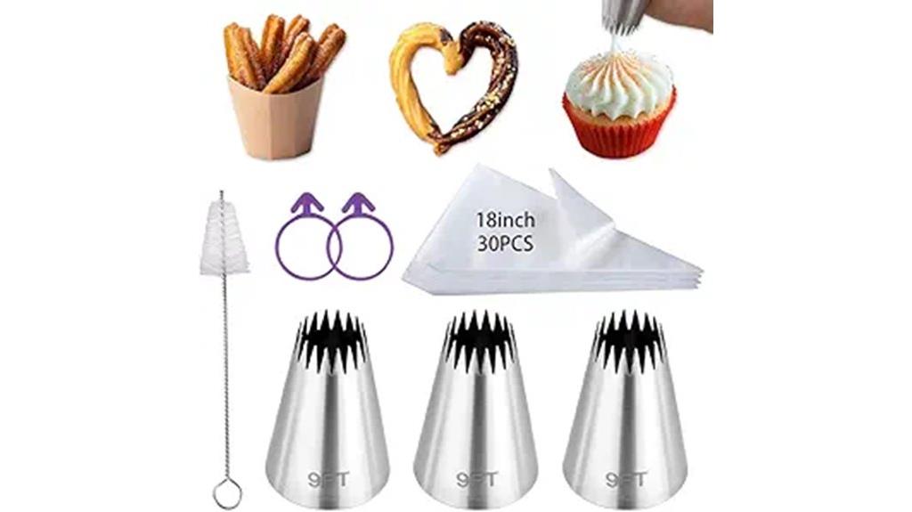 large churro piping set