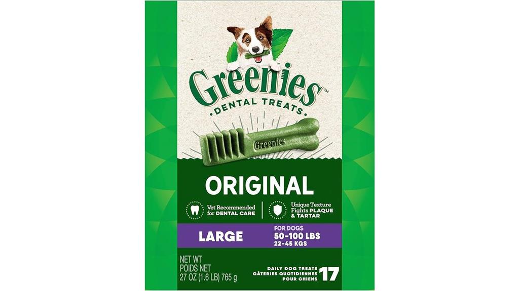large green dental treats