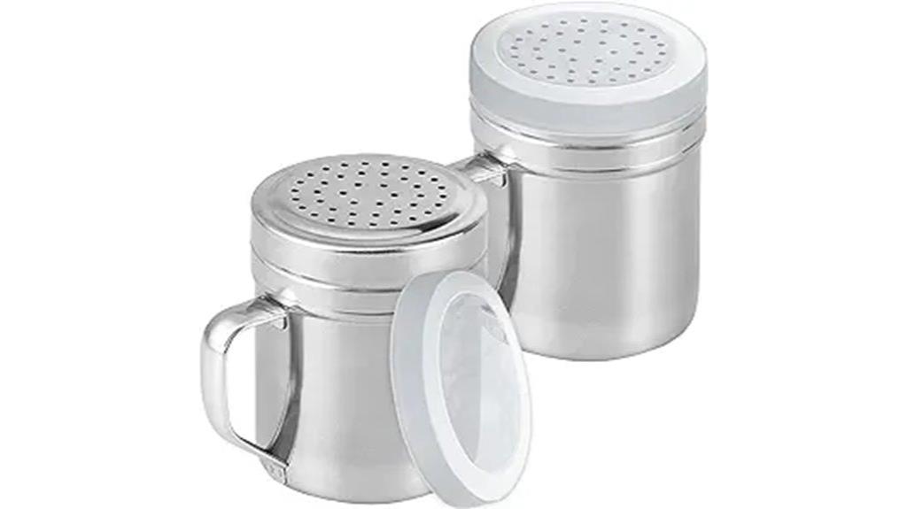 metal salt and pepper shakers
