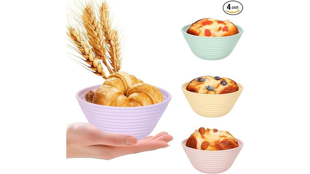 mini silicone bread baskets
