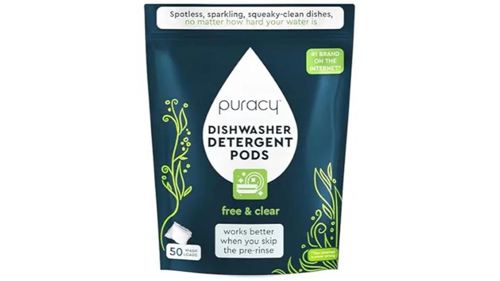 natural dishwasher pods 50 count