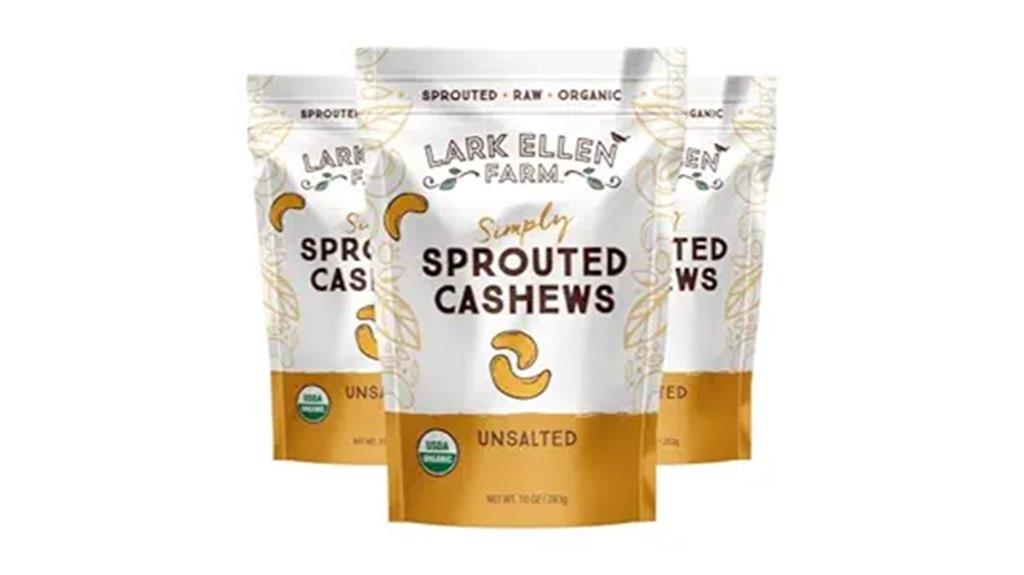 organic cashews three pack
