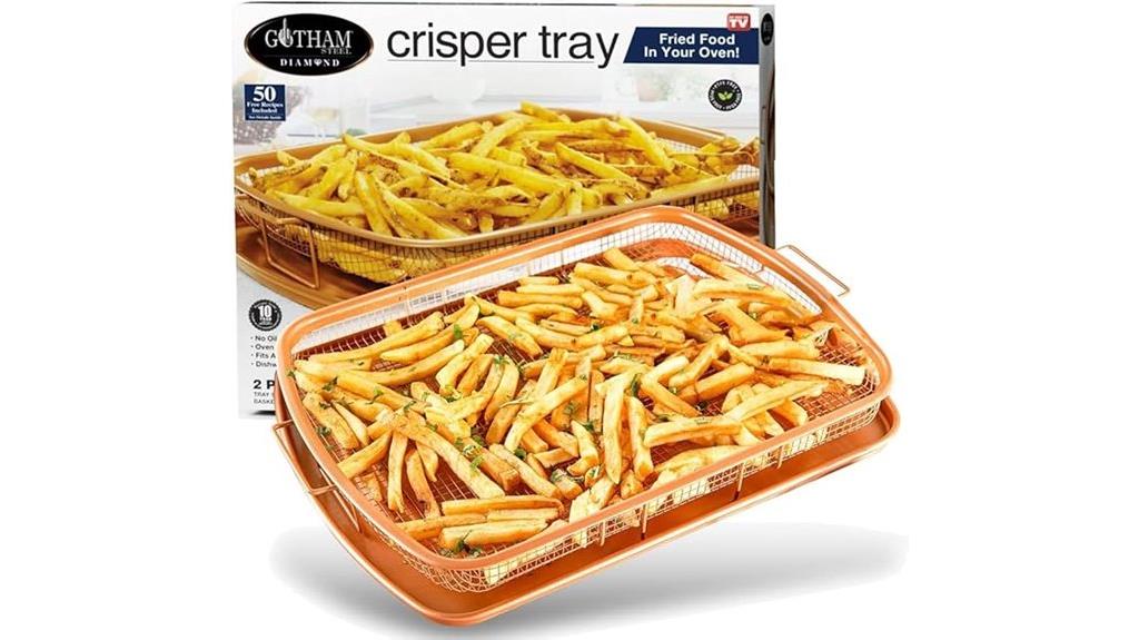 oven nonstick crisper tray