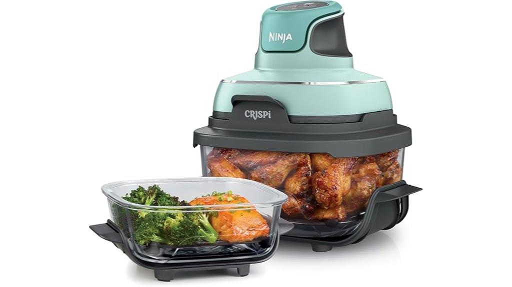 portable 4 in 1 glass air fryer