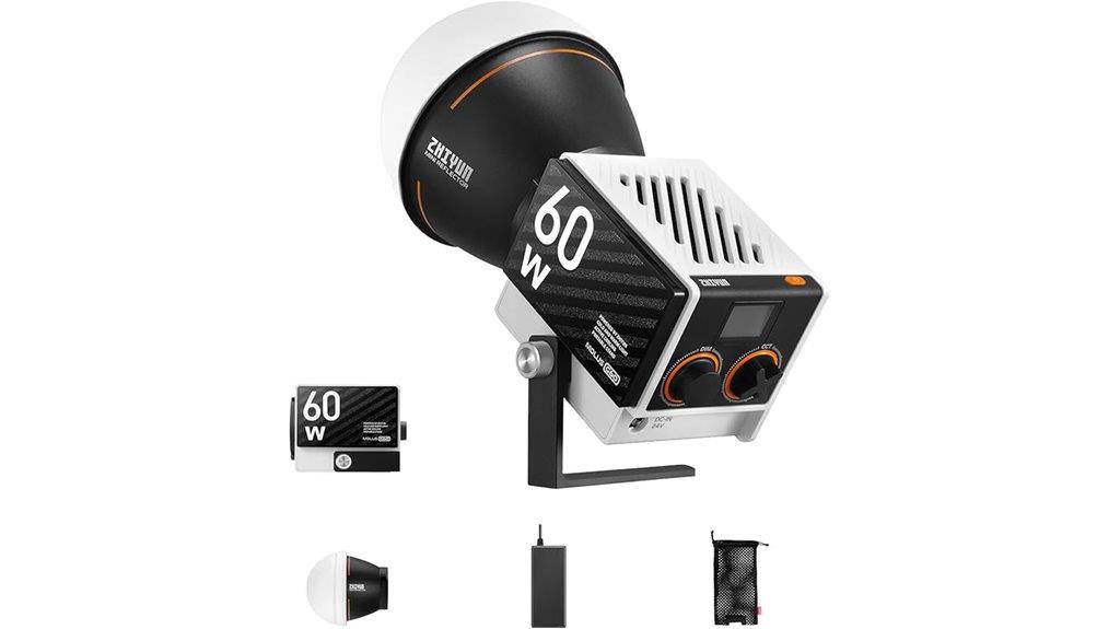 portable bi color video light