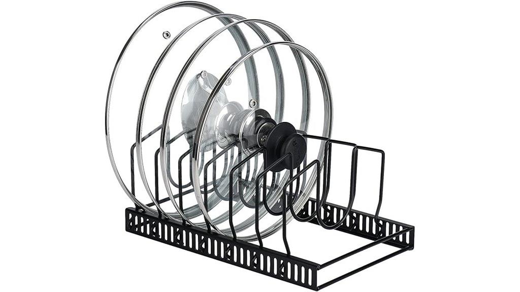pot lid storage rack