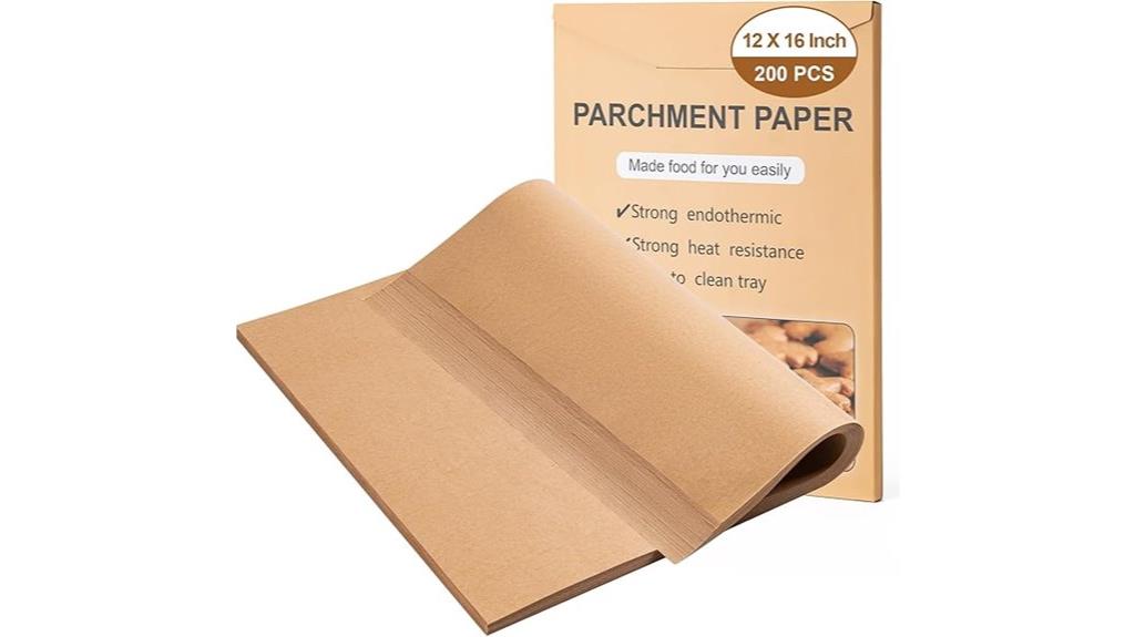 precut non stick parchment sheets