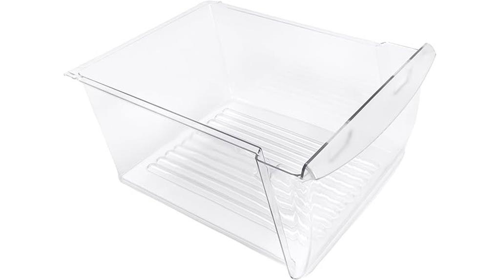 refrigerator drawer crisper pan