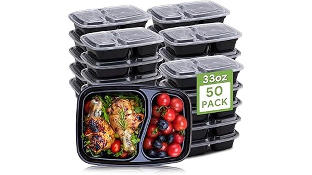reusable 50 pack meal containers