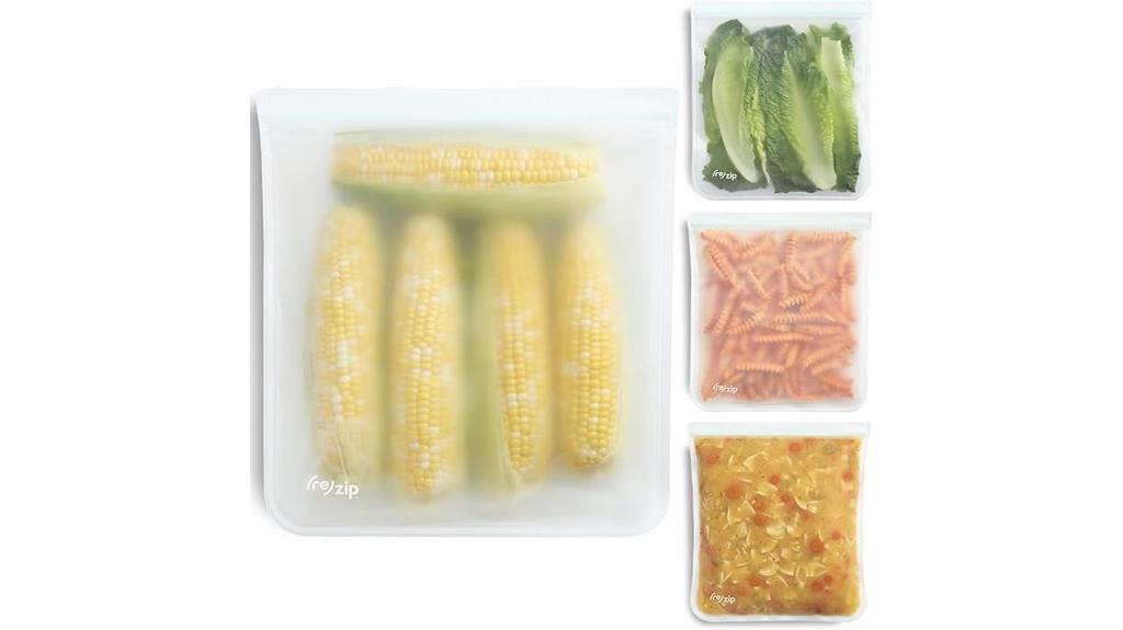 reusable bpa free zip bags