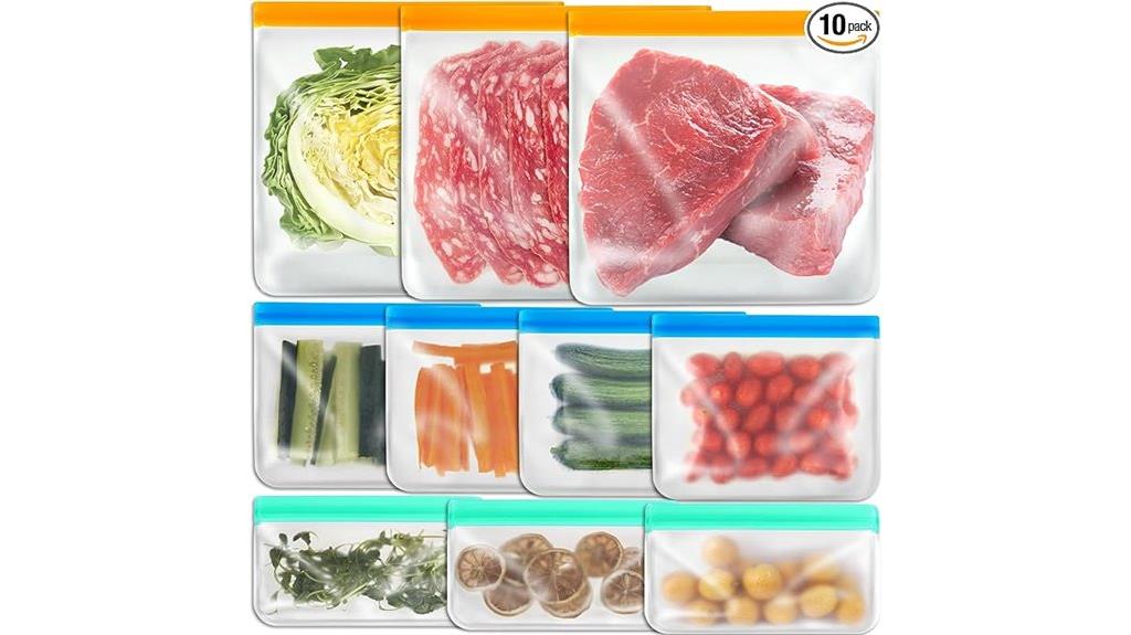 reusable silicone food bags