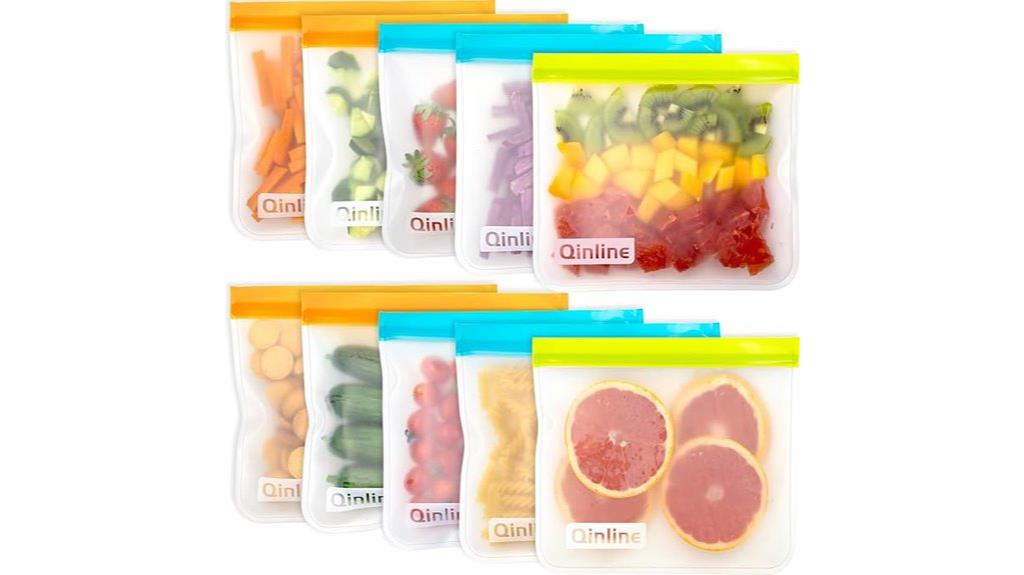 reusable silicone freezer bags