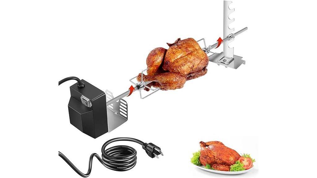rotisserie with motor and spit