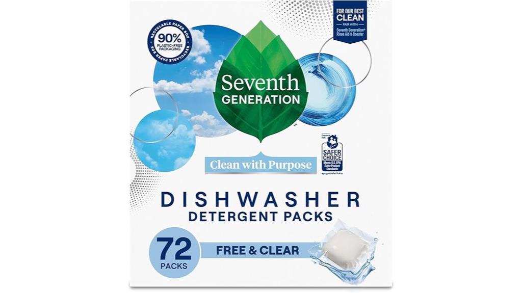 seventh generation dishwasher packs