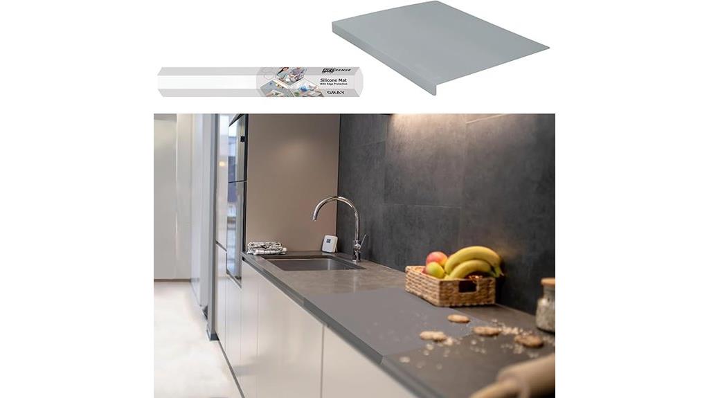 silicone counter mat edge