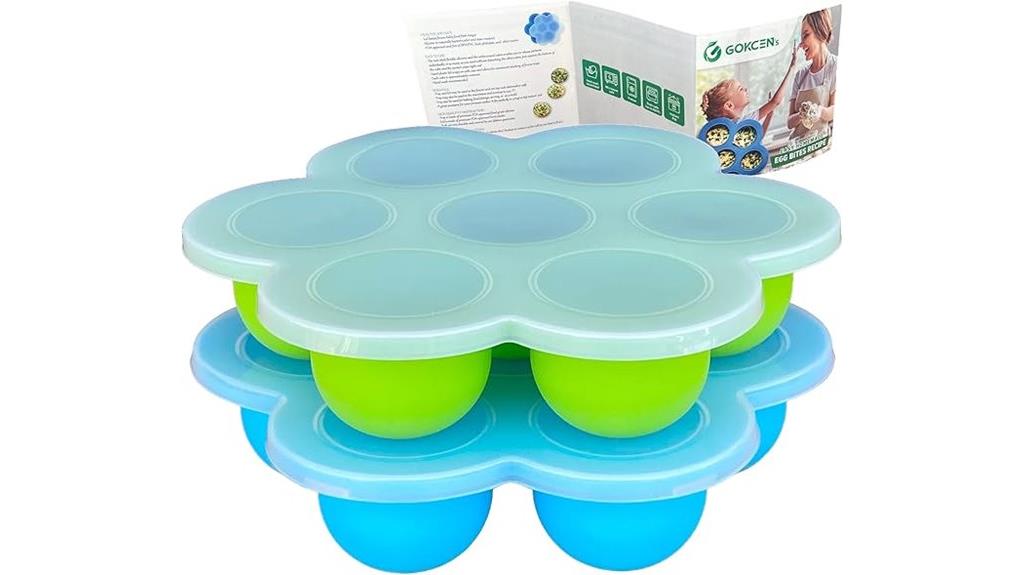 silicone egg molds pack