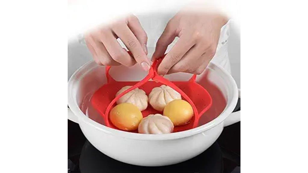 silicone foldable cooking basket