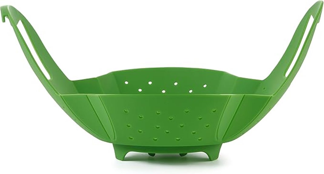 silicone food steaming basket