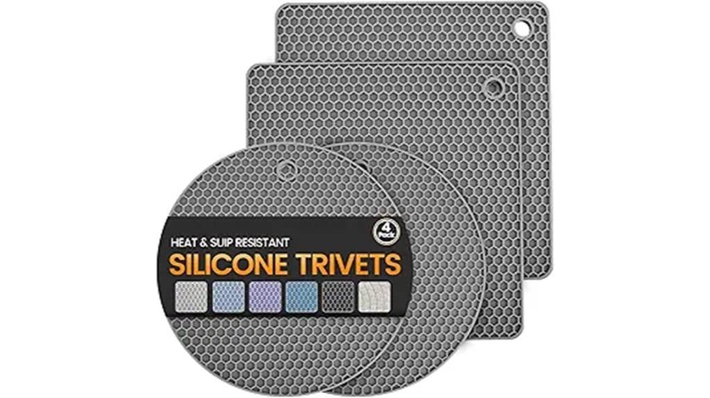silicone kitchen trivet mats