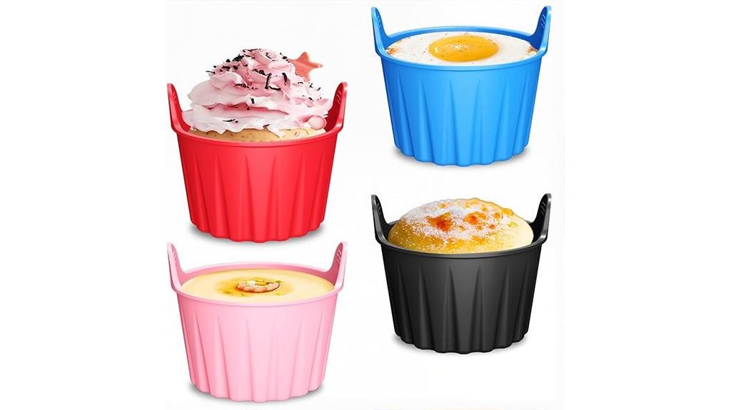 silicone muffin cups set