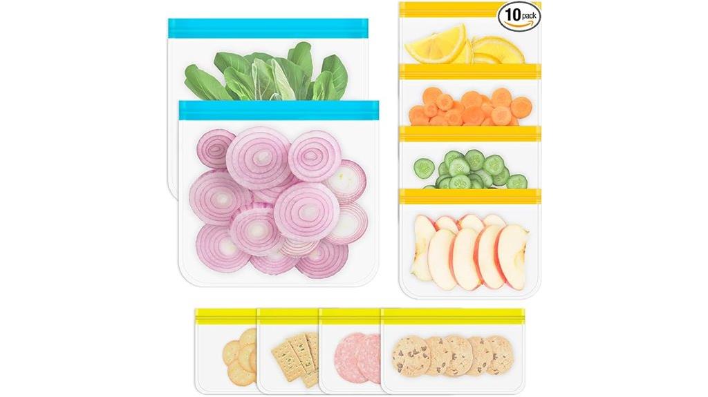 silicone reusable food storage