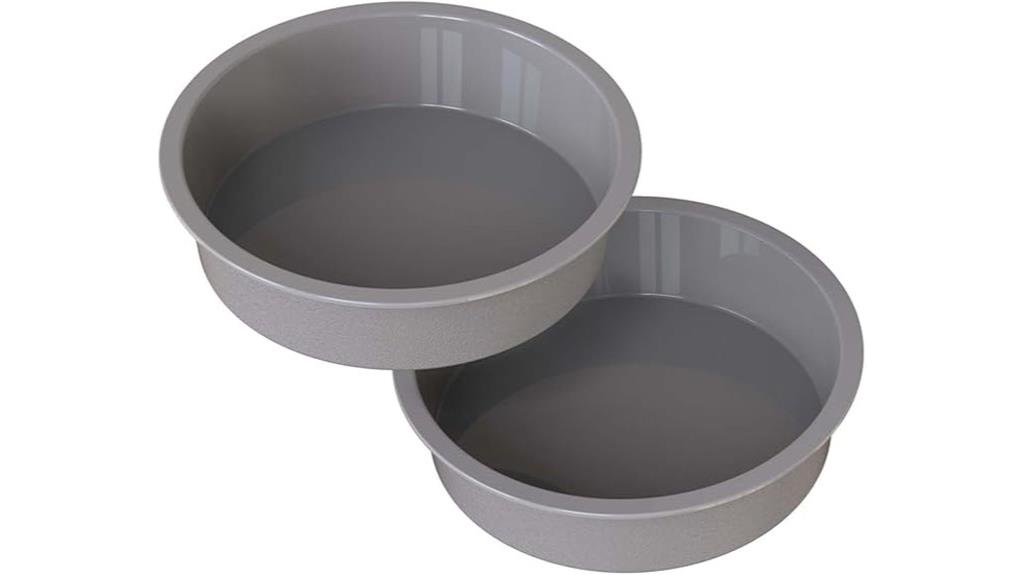 silicone round cake pans