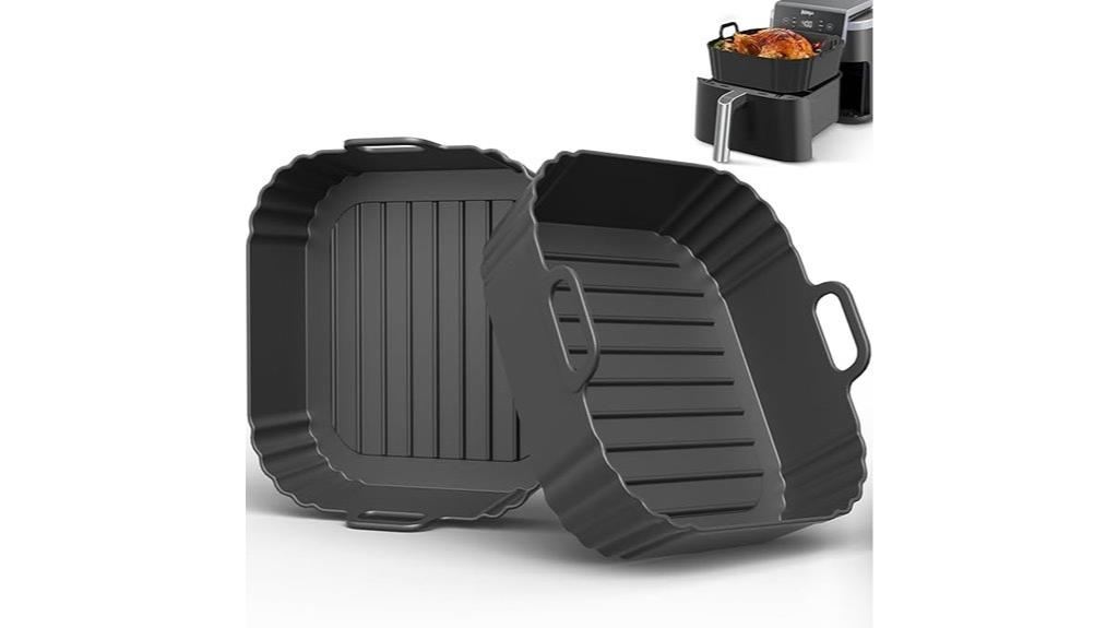 silicone square air fryer liners