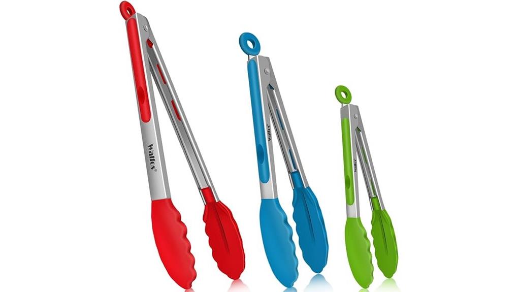 silicone tongs cooking set