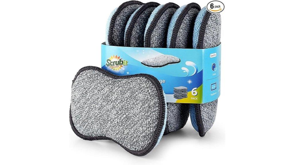 six pack kitchen sponges