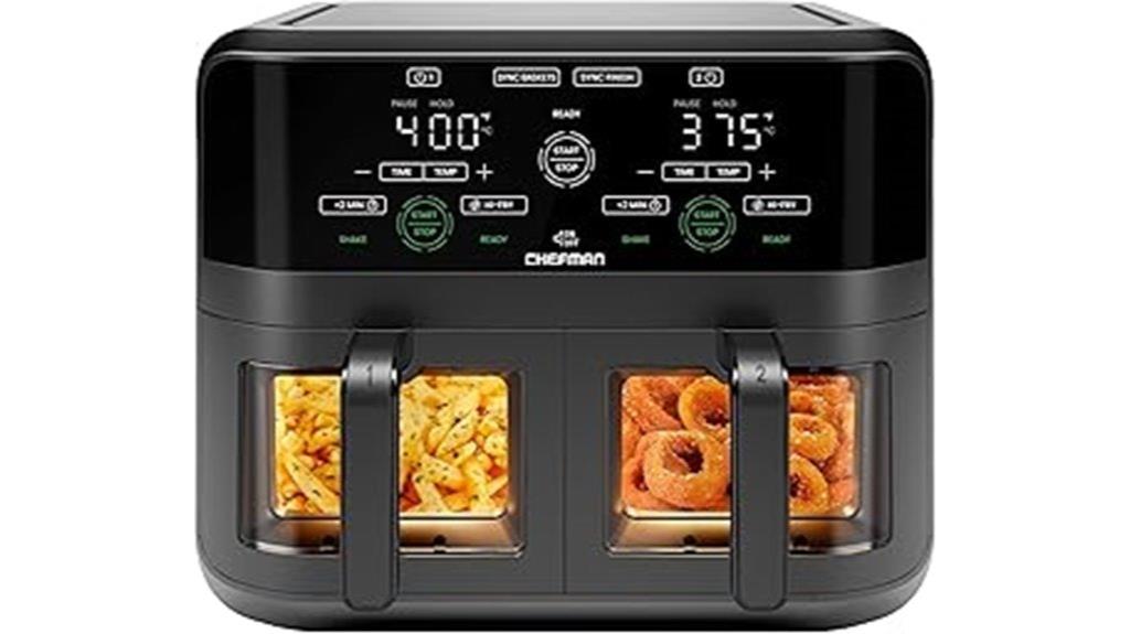 six quart dual basket fryer