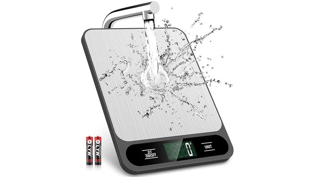 six unit digital kitchen scale