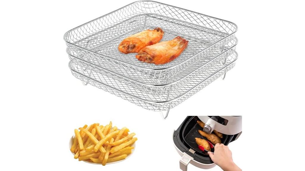 stackable 8 inch square racks