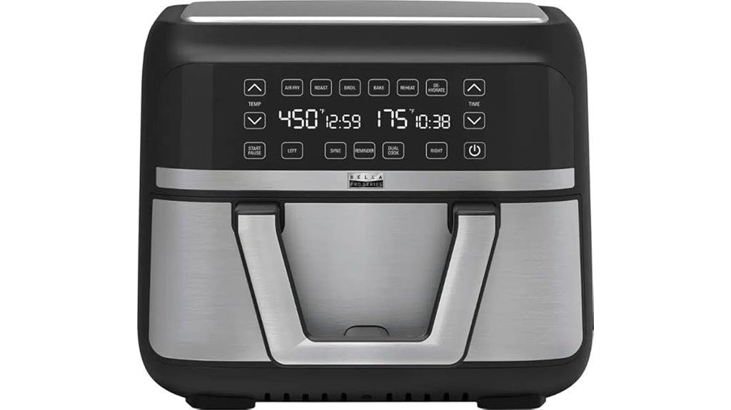 stainless steel 9 quart air fryer