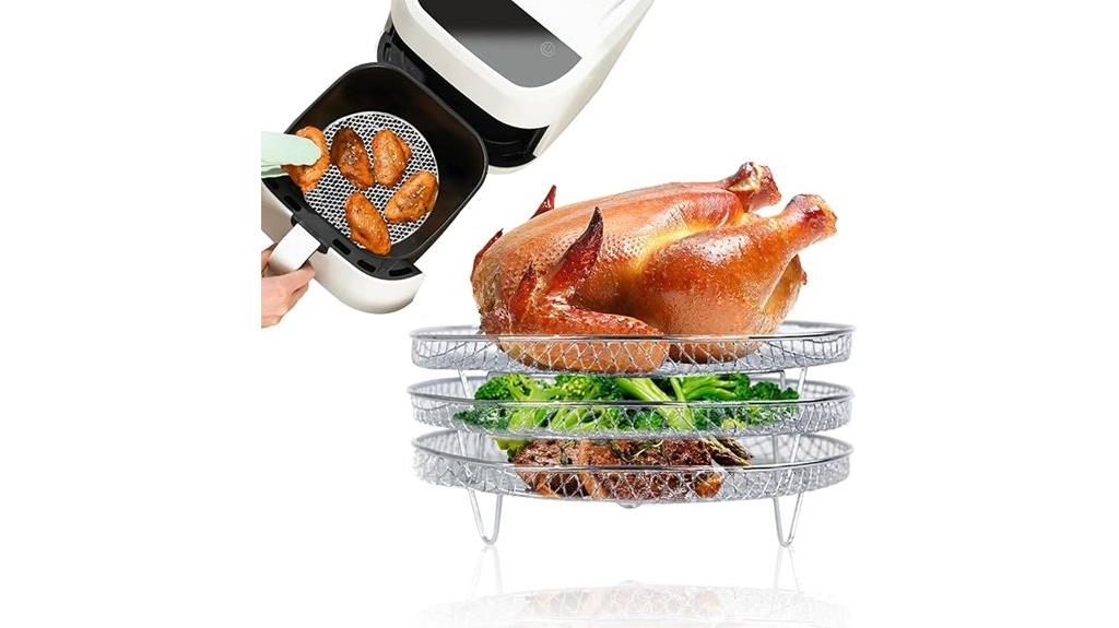 stainless steel air fryer racks
