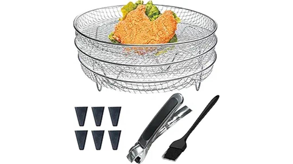 stainless steel air fryer racks