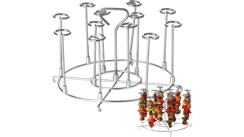 stainless steel kabob stand