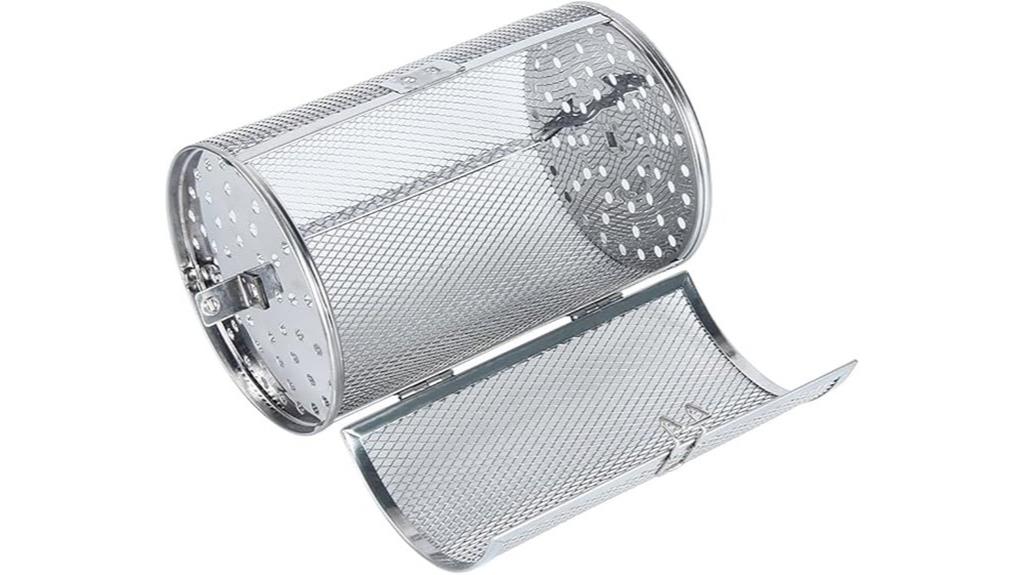 stainless steel rotisserie basket