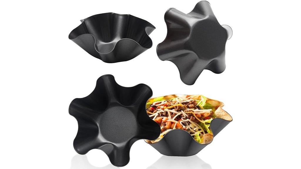 taco salad bowl molds