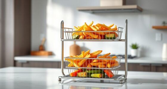 top dual layer air fryer racks