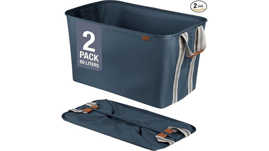 two pack collapsible laundry baskets